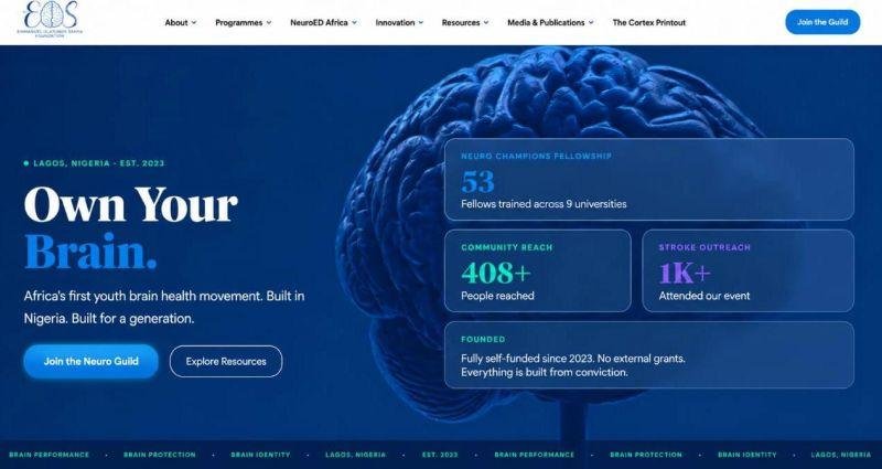 The EOS Foundation homepage